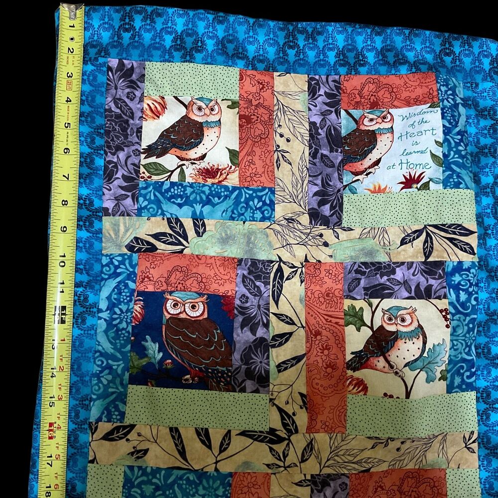 Vintage Quilt Owl Theme 18"X48.5" Length - Picture 8 of 12